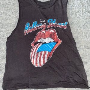 Rolling Stones cropped tank